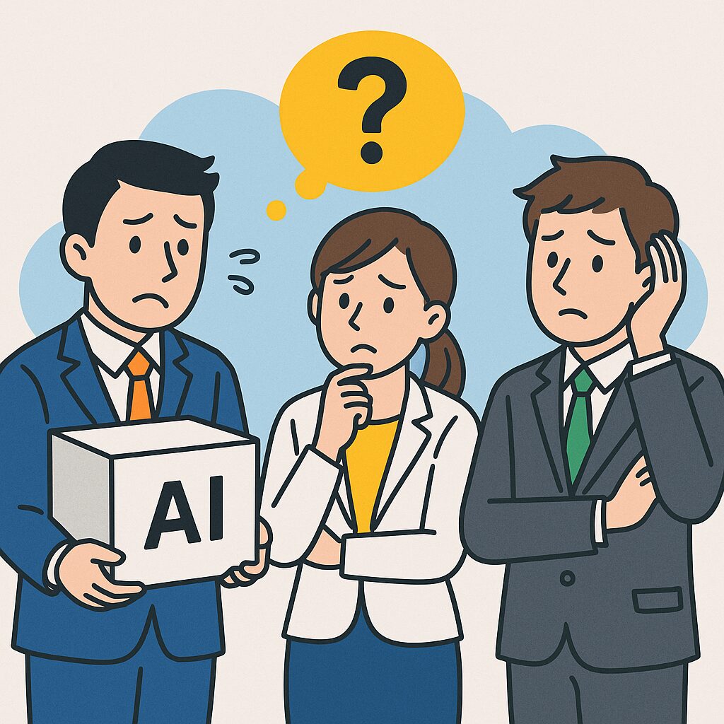 AI導入に戸惑っているイメージ画像