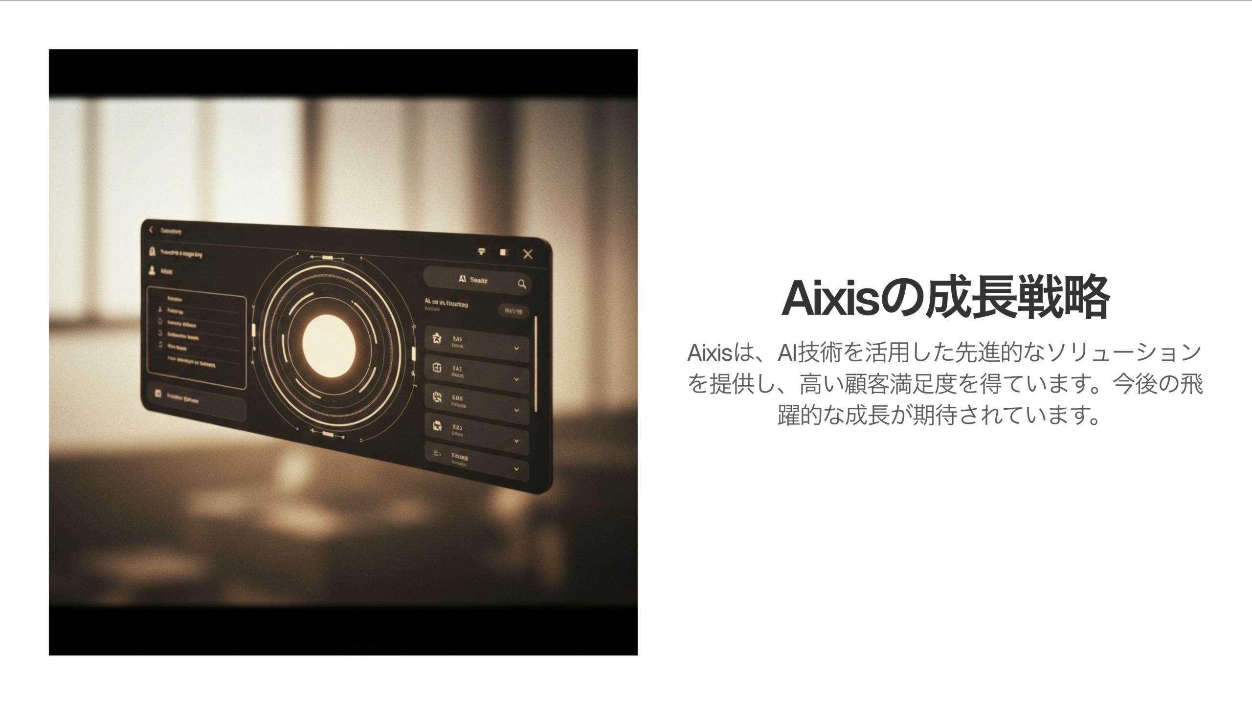 Aixisの成長戦略